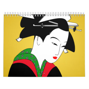 Geisha-Mädchen Kalender