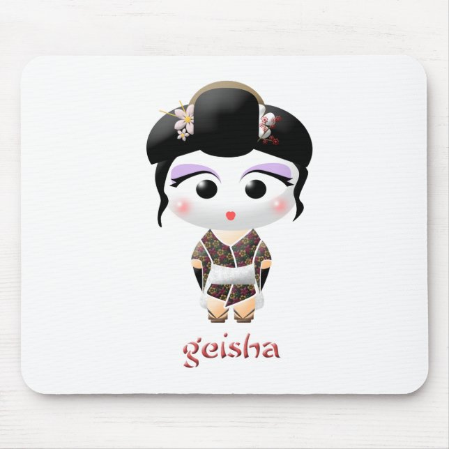 Geisha-Mädchen Mousepad (Vorne)