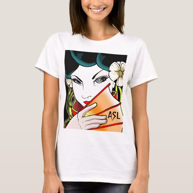 Geisha-Mädchen-T - Shirt (Vorderseite)