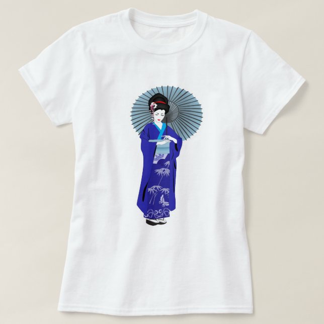 Geisha-Mädchen T-Shirt (Design vorne)