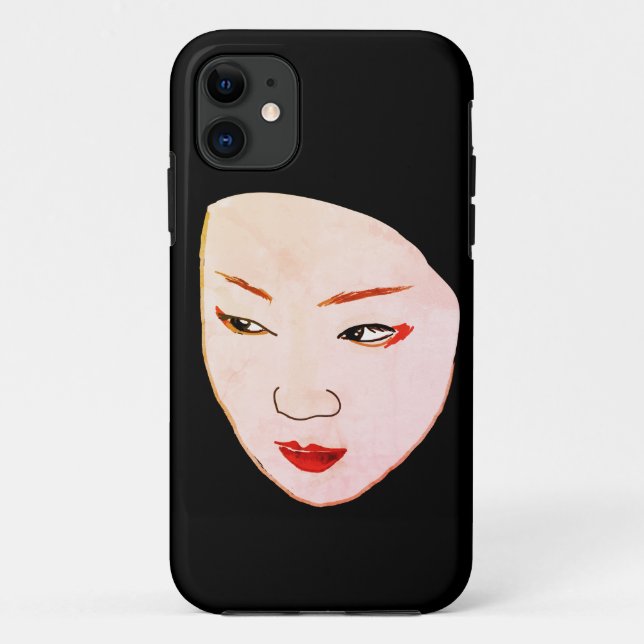 Geisha-Maske Case-Mate iPhone Hülle (Rückseite)