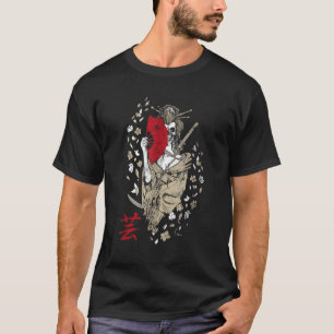 Geisha Maske Schädel des Todes Traditionelles Japa T-Shirt