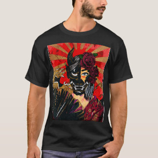 Geisha mit Maske T-Shirt