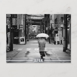 Geisha mit Schirm, Kyoto Streets Japan Postkarte