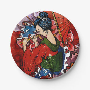 Geisha Pappteller