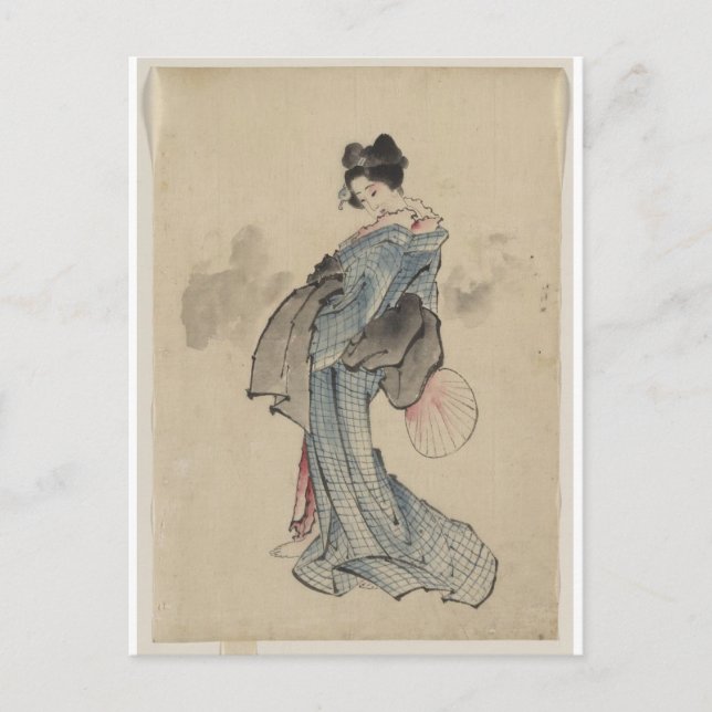 Geisha Postkarte (Vorderseite)