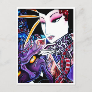 Geisha Postkarte