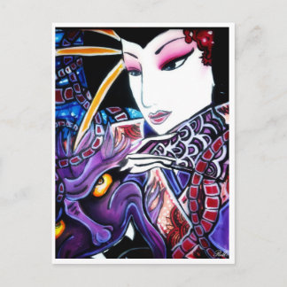 Geisha Postkarte