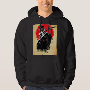 Geisha Samurai Warrior mit Schwert japanischer Äst Hoodie
