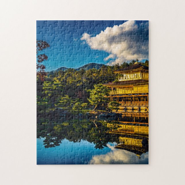 Geisha-Schloss mit Reflexion Puzzle (Vertikal)