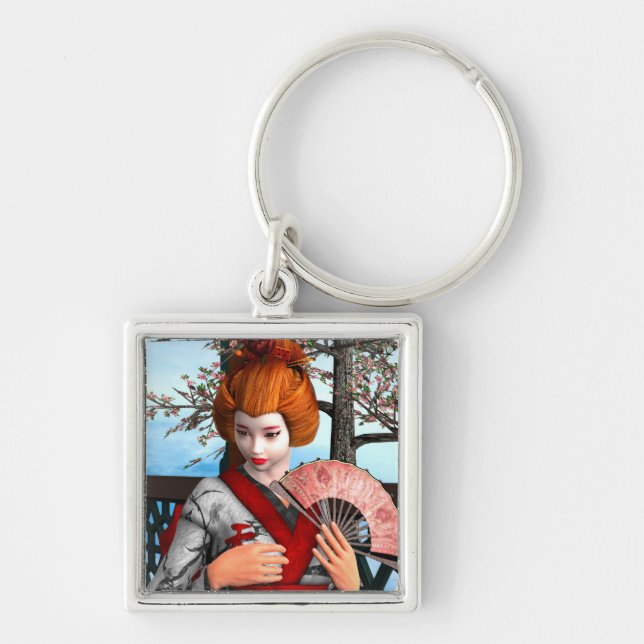 Geisha Schlüsselanhänger (Vorne)