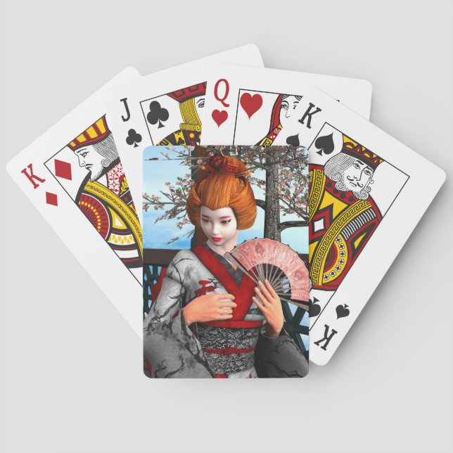 Geisha Spielkarten (Rückseite)