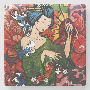 Geisha Steinuntersetzer