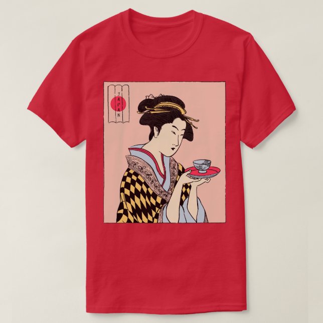 Geisha Tea Time T-Shirt (Design vorne)