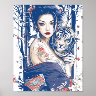 Geisha-Tigerschießel Geisha 89003 Poster