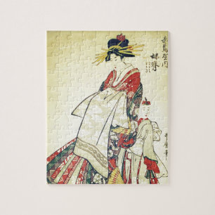 Geisha und kleines puzzle