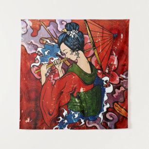 Geisha Wandteppich