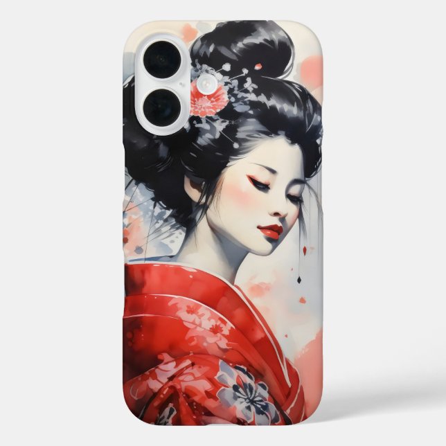 Geisha Woman Japan Case-Mate iPhone Hülle (Rückseite)