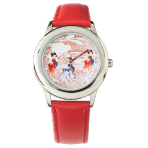 Geishas im Garten Armbanduhr
