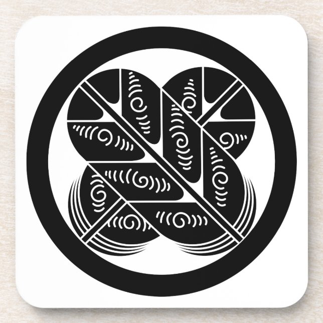 Geishu-Falkenfedern Untersetzer (Vorderseite)