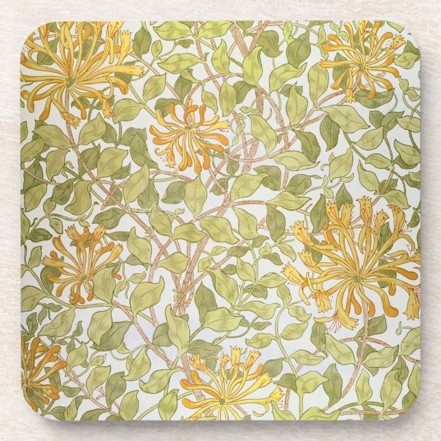 "Geißblatt" Entwurf, 1883 Getränkeuntersetzer (Vorderseite)