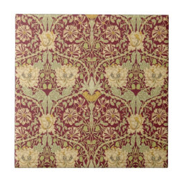 Geißblatt und Tulpe 1876 durch William Morris Fliese