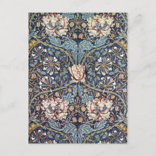 Geißblattblume William Morris Postkarte