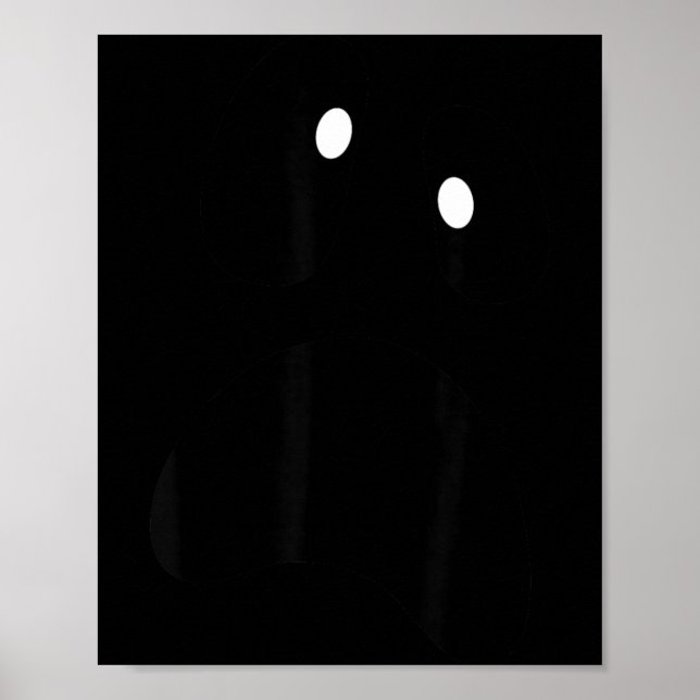Geist albernes Gesicht Gruseliger Halloween-Geist  Poster (Vorne)