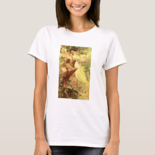 Geist Alphonse Mucha des Frühlings-T - Shirt