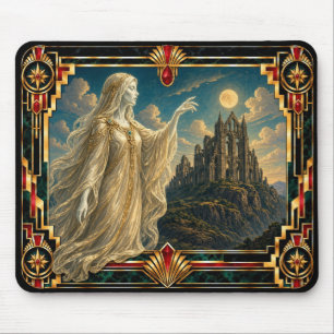 Geist, Art Deco Mythisch Mousepad