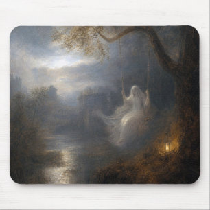 Geist auf einer Schaukel Mousepad
