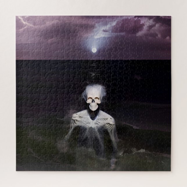 Geist auf See - Ölmalerei Puzzle (Vertikal)