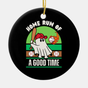Geist Baseballspieler Halloween Keramik Ornament