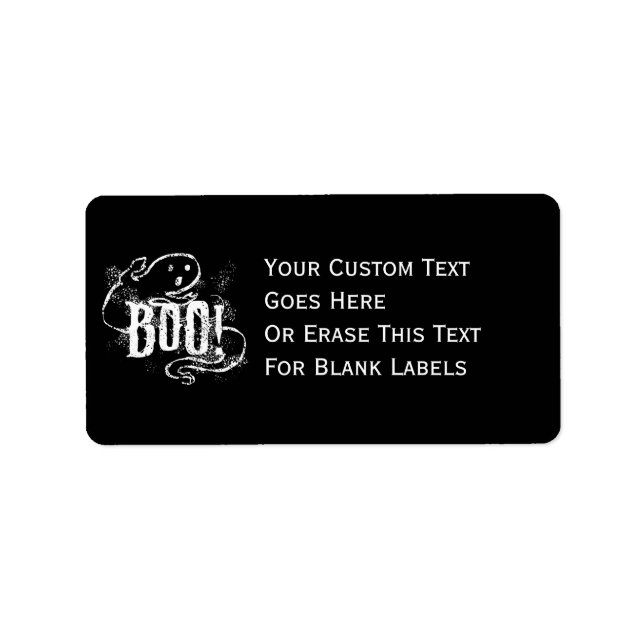 Geist Boo Adressaufkleber (Vorne)