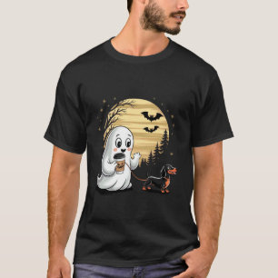 Geist Dachshund Halloween Grusel Saison Weenie Hun T-Shirt