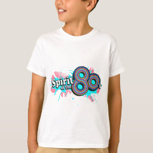 Geist der 80er Jahre Kinder Aqua Blue Logo T - Shi T-Shirt