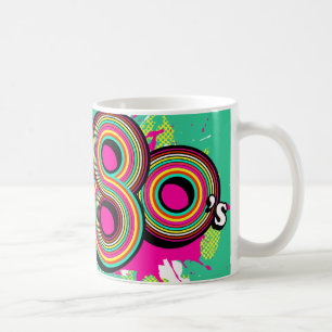 "Geist der 80er" Mädchen rosa Minze Retro Tasse