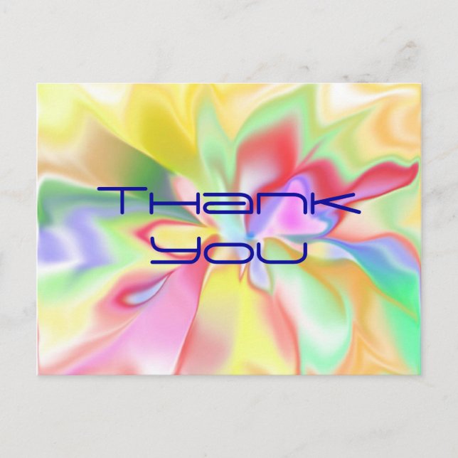 Geist der Blume Danke Postcard Postkarte (Vorderseite)
