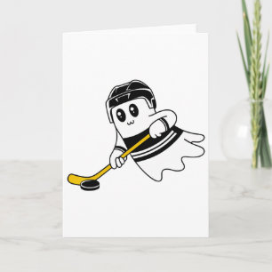 Geist, der Eishockey spielt, Halloween-Kostüm Spor Karte