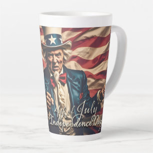 Geist der Freiheit in Rot, Weiß und Blau Milchtasse