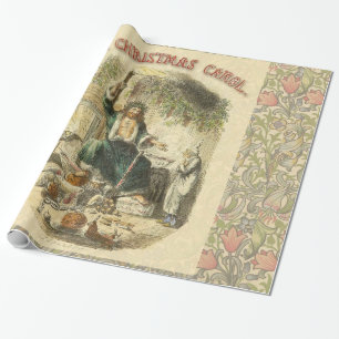 Geist der gegenwärtigen Weihnacht Scrooge Geschenkpapier