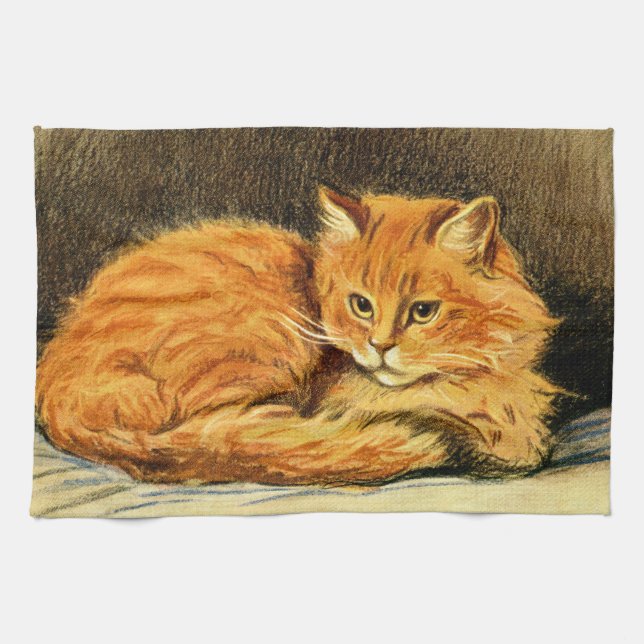 Geist der Ingwerkatze Geschirrtuch (Horizontal)