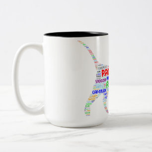Geist der Katze Zweifarbige Tasse