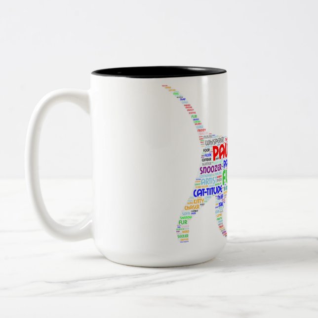 Geist der Katze Zweifarbige Tasse (Links)