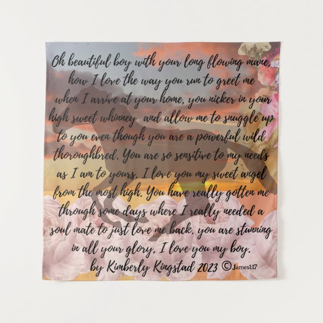 Geist der Liebe Wandteppich (Vorderseite)