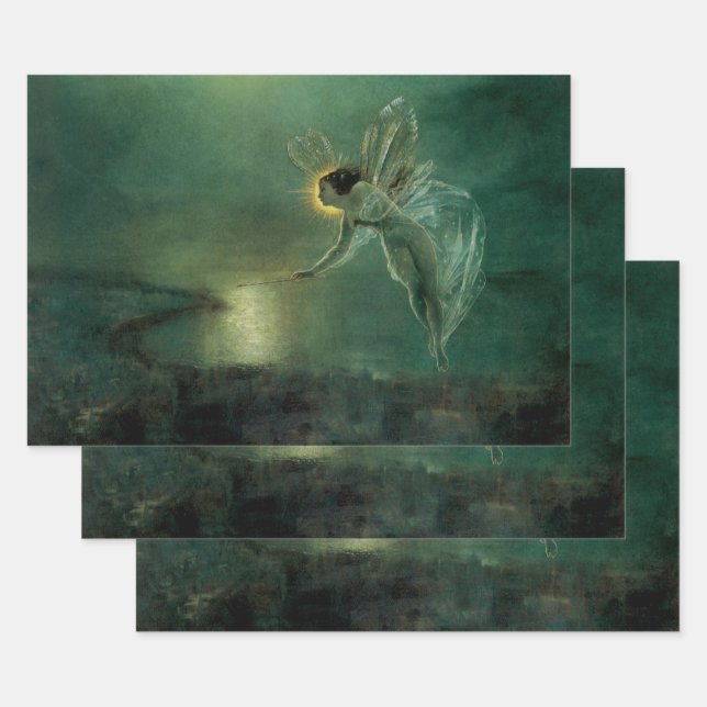Geist der Nacht von Grimshaw, Viktorianische Fee Geschenkpapier Set (Set)