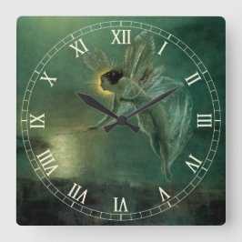 Geist der Nacht von Grimshaw, Viktorianische Fee Große Wanduhr