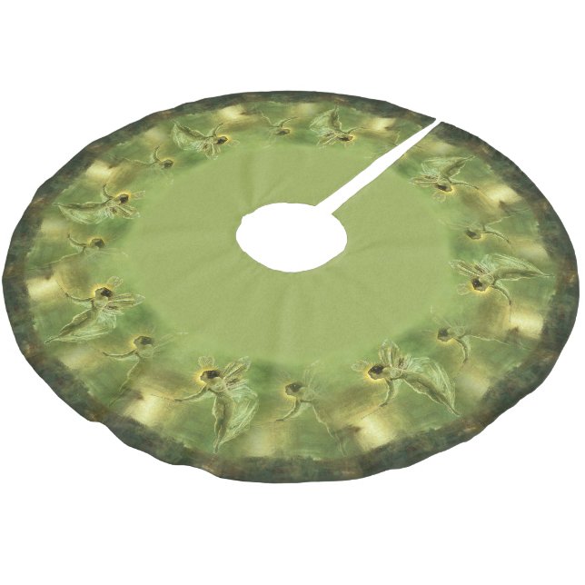 Geist der Nachtfee Polyester Weihnachtsbaumdecke (Schrägansicht)