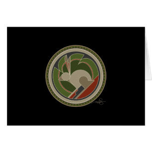 Geist der Rabbit-Grußkarte