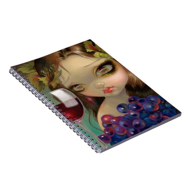 "Geist der Rebe: Merlot-" Notizbuch Notizblock (Rechte Seite)